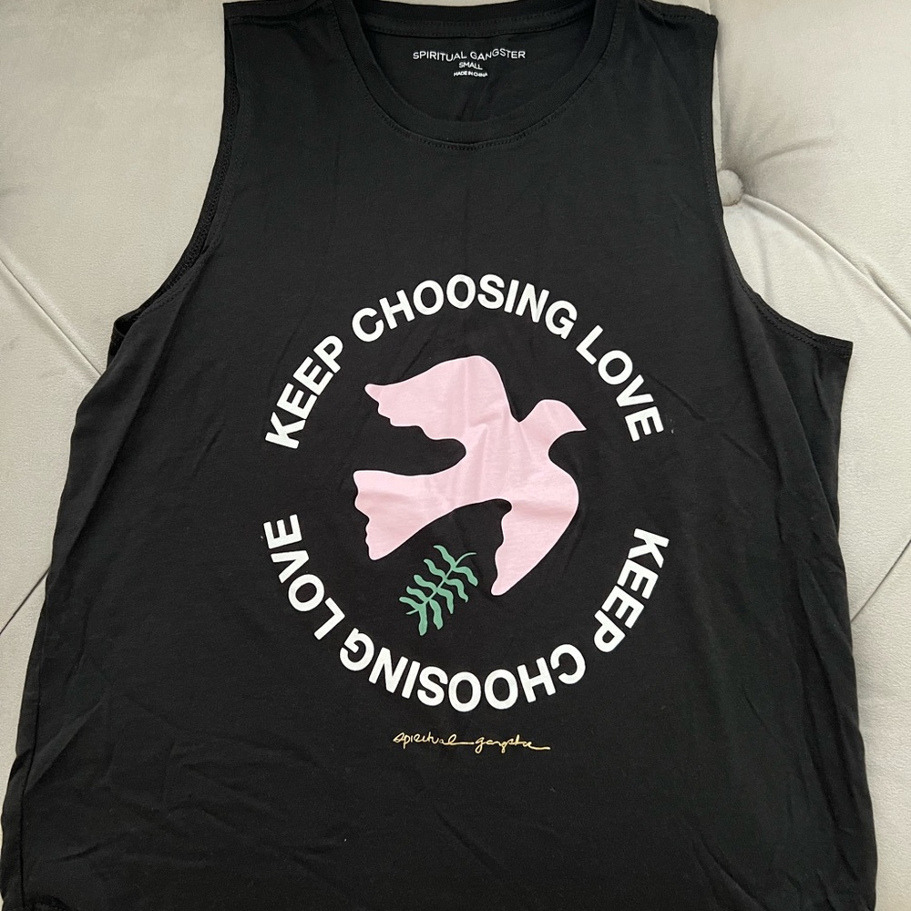 Spiritual Gangster black tank top